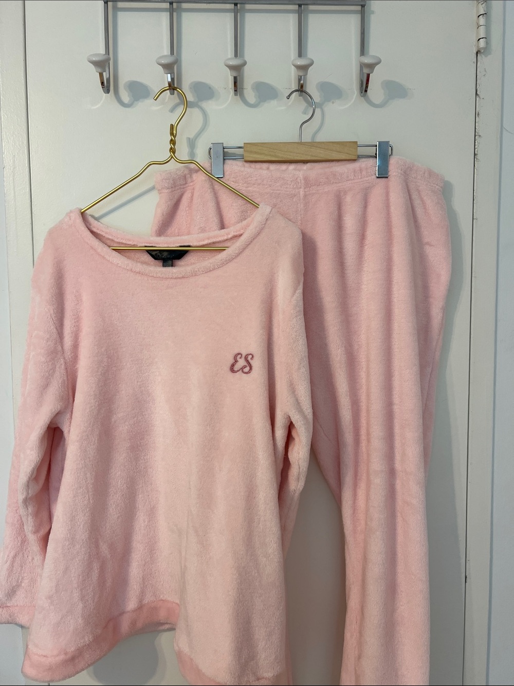 Soft Pink Pajama Set - Cozy Plush Two-Piece